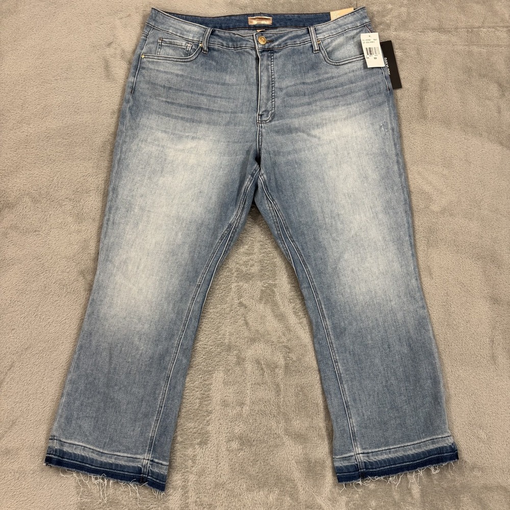 NWT Kut From The Kloth Kelsey Fab Ab Ankle Flare Jeans Womens‎ 16W Stretch Crop